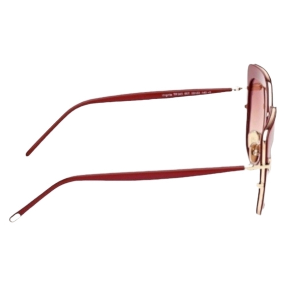Tom Ford Virginia Sunglasses, Shiny Fuchsia & Rose Gold, NIB